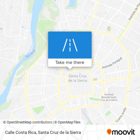 Calle Costa Rica map