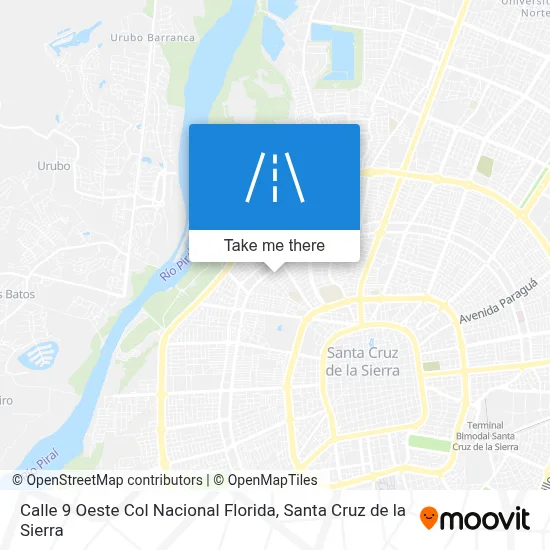 Calle 9 Oeste Col Nacional Florida map