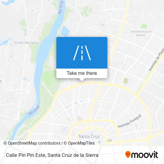 Mapa de Calle Pin Pin Este