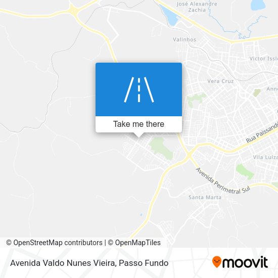 Avenida Valdo Nunes Vieira map