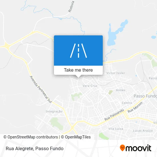 Rua Alegrete map