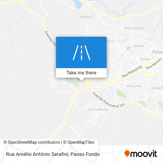 Rua Amélio Antônio Serafini map