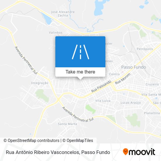 Rua Antônio Ribeiro Vasconcelos map