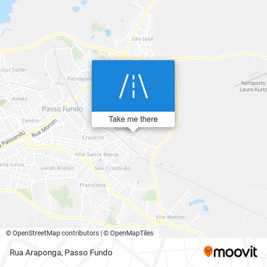 Rua Araponga map