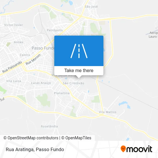 Rua Aratinga map