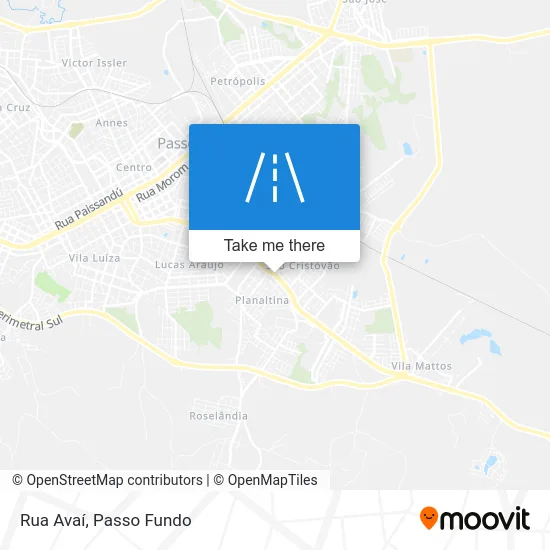Rua Avaí map