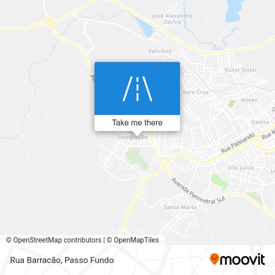 Rua Barracão map