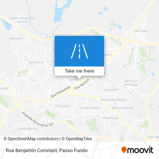 Rua Benjamin Constant map