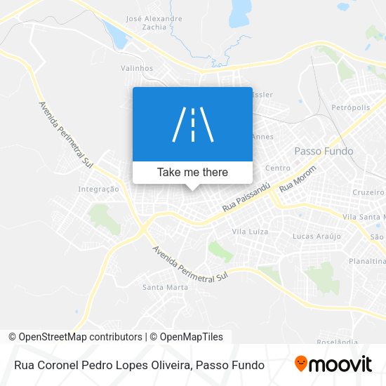 Rua Coronel Pedro Lopes Oliveira map