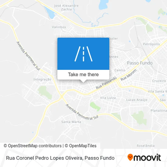 Rua Coronel Pedro Lopes Oliveira map