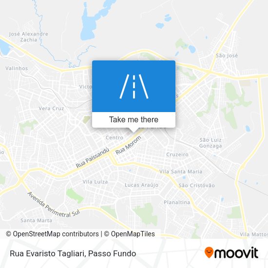 Rua Evaristo Tagliari map