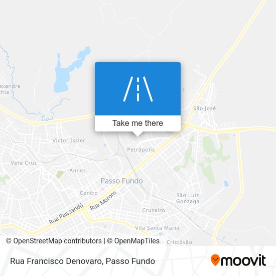 Rua Francisco Denovaro map