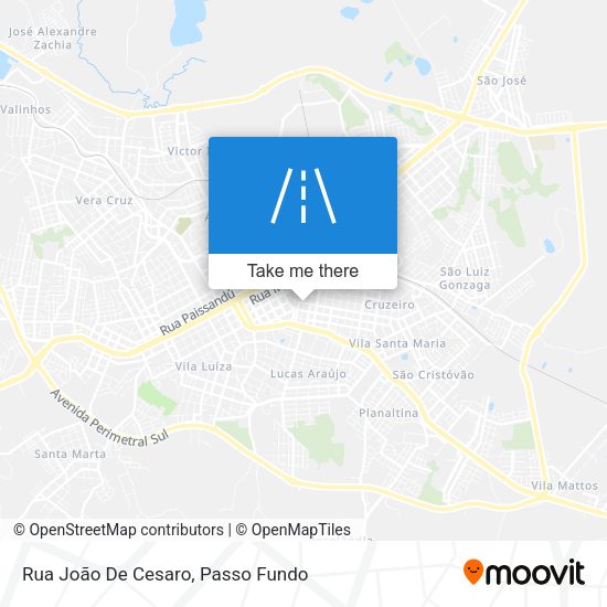 Rua João De Cesaro map