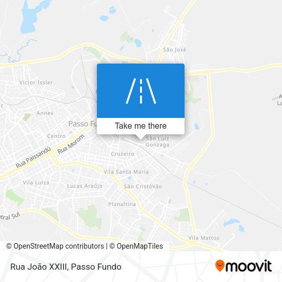 Rua João XXIII map