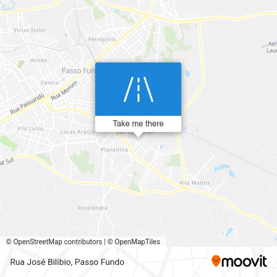 Rua José Bilibio map