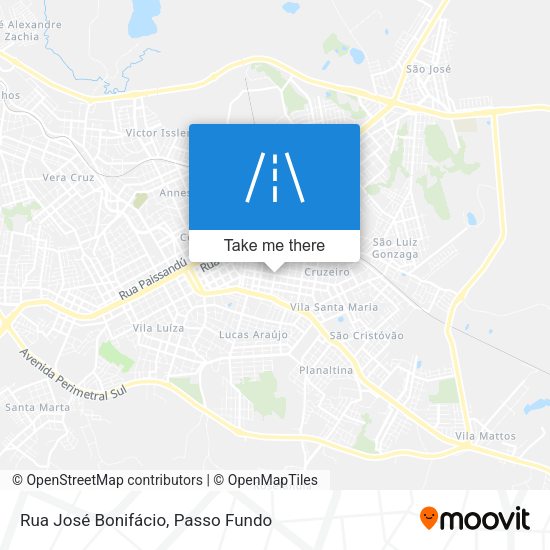 Rua José Bonifácio map