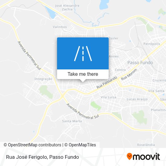 Rua José Ferigolo map