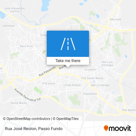 Rua José Reolon map