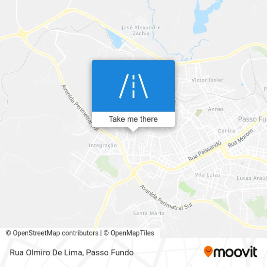 Rua Olmiro De Lima map