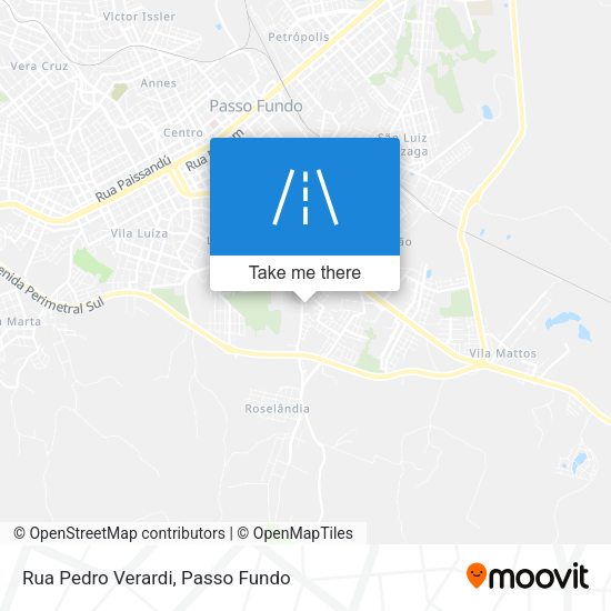 Rua Pedro Verardi map