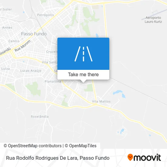 Rua Rodolfo Rodrigues De Lara map
