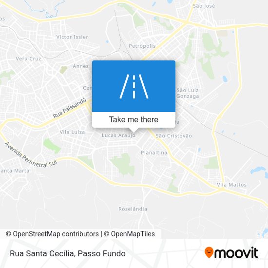 Rua Santa Cecília map