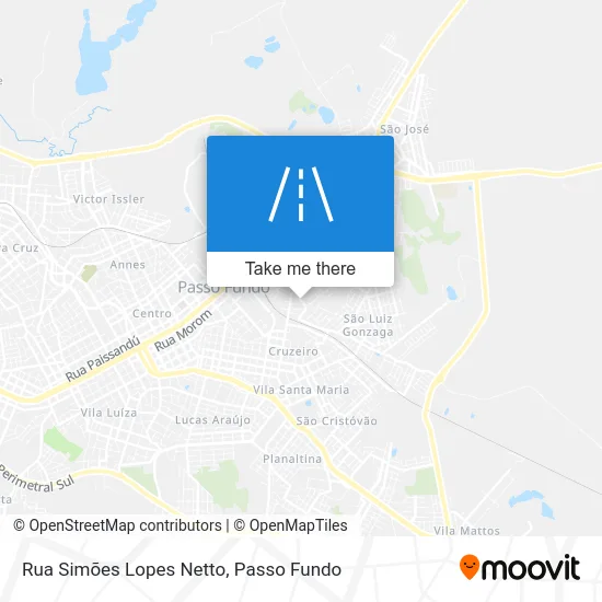 Rua Simões Lopes Netto map