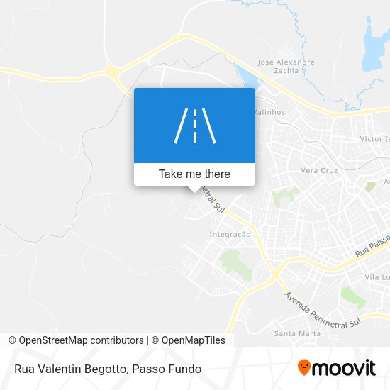 Rua Valentin Begotto map