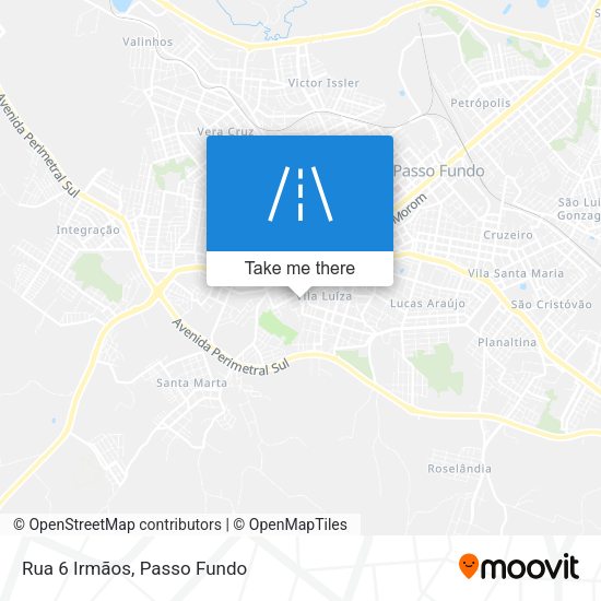 Rua 6 Irmãos map