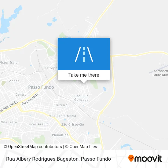 Rua Albery Rodrigues Bageston map