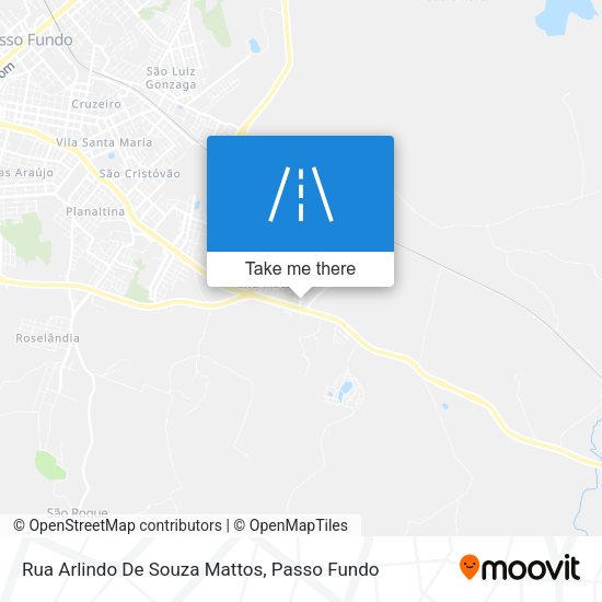 Rua Arlindo De Souza Mattos map