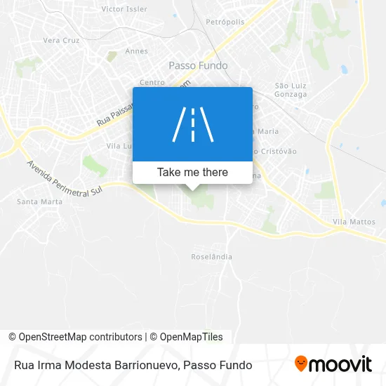 Rua Irma Modesta Barrionuevo map