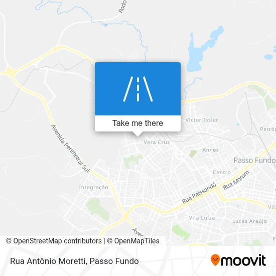 Rua Antônio Moretti map