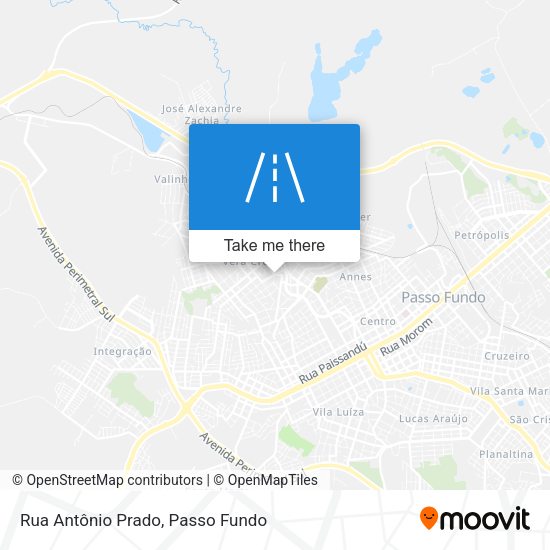 Rua Antônio Prado map