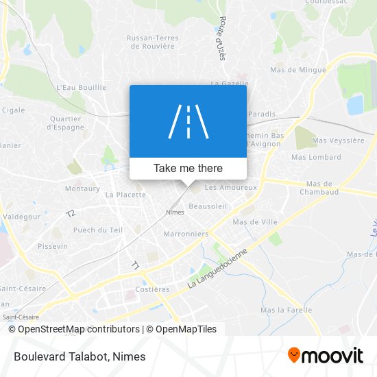 Mapa Boulevard Talabot