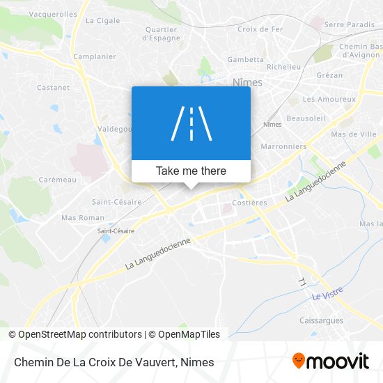 Chemin De La Croix De Vauvert map