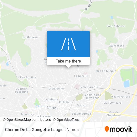 Chemin De La Guingette Laugier map
