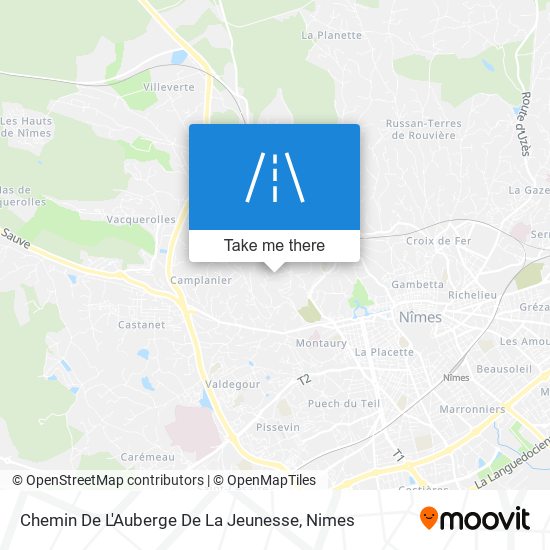 Chemin De L'Auberge De La Jeunesse map
