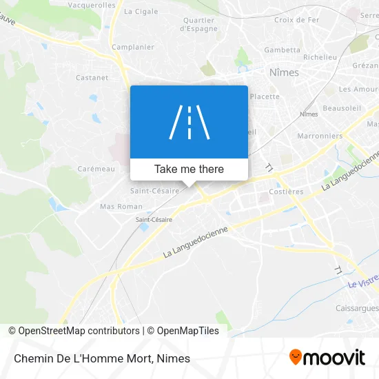 Chemin De L'Homme Mort map