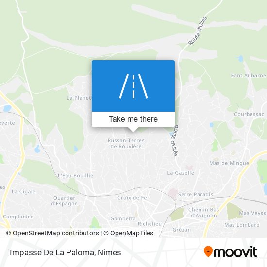 Impasse De La Paloma map