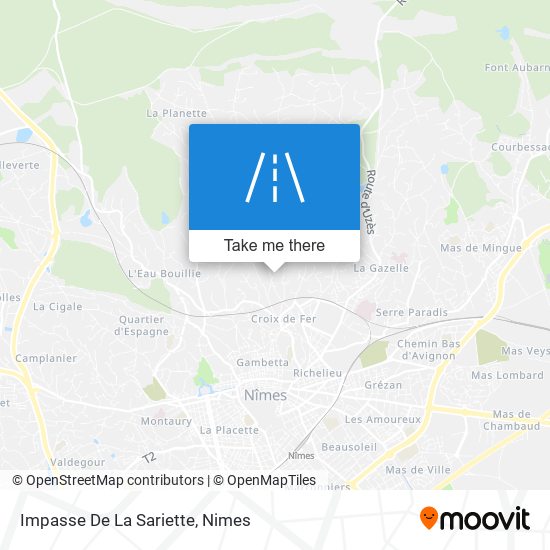 Mapa Impasse De La Sariette