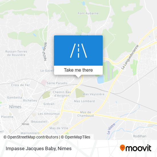 Mapa Impasse Jacques Baby