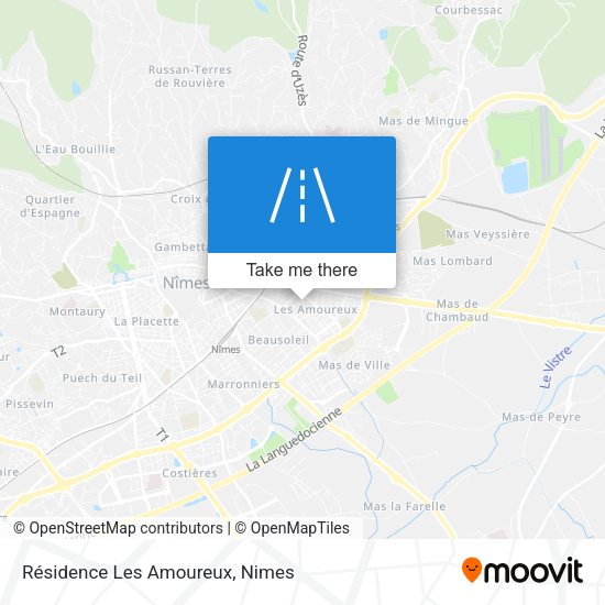 Résidence Les Amoureux map