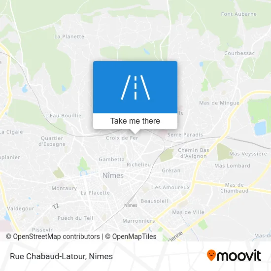 Rue Chabaud-Latour map