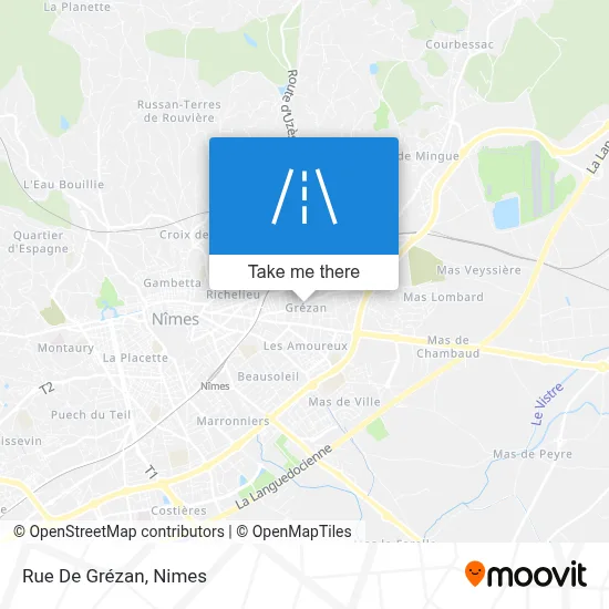 Rue De Grézan map