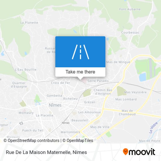 Rue De La Maison Maternelle map