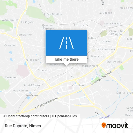 Rue Duprato map