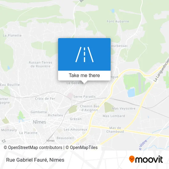 Rue Gabriel Fauré map