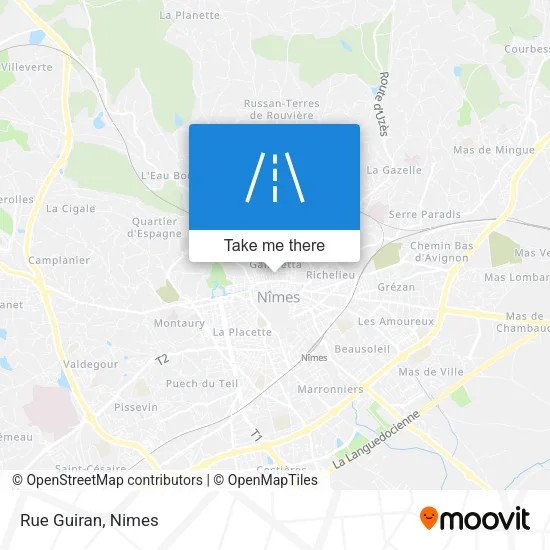 Rue Guiran map