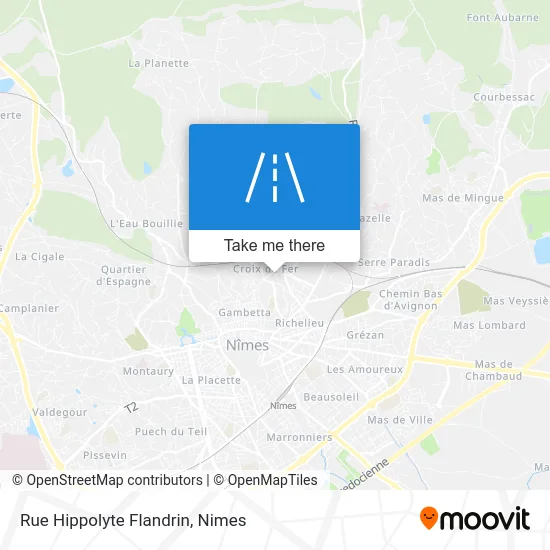 Rue Hippolyte Flandrin map